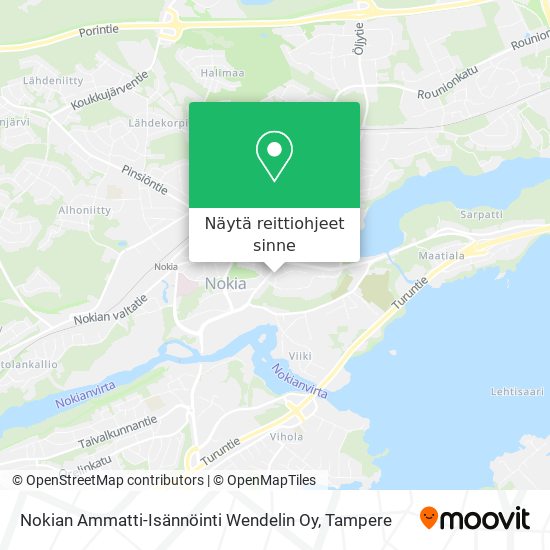 Nokian Ammatti-Isännöinti Wendelin Oy kartta