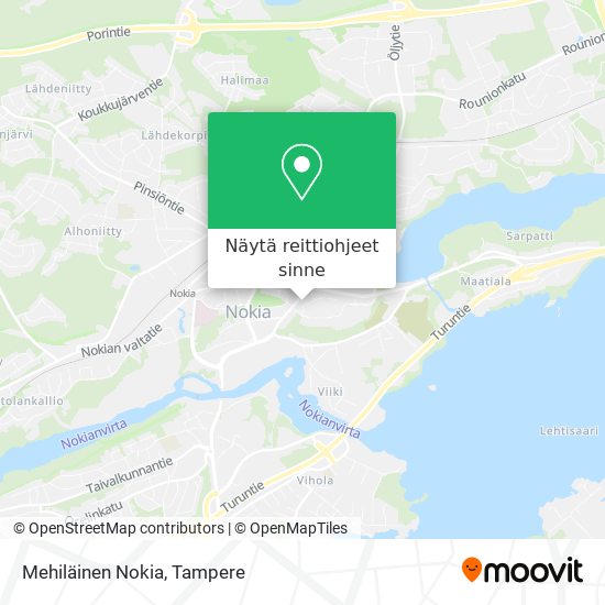 Mehiläinen Nokia kartta