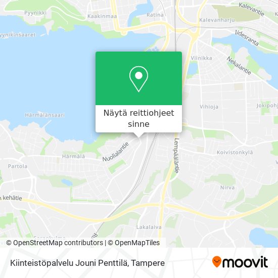 Kiinteistöpalvelu Jouni Penttilä kartta