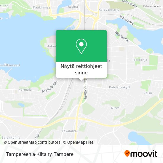 Tampereen a-Kilta ry kartta