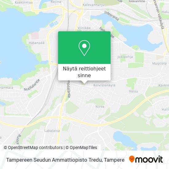 Tampereen Seudun Ammattiopisto Tredu kartta