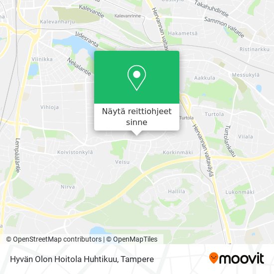 Hyvän Olon Hoitola Huhtikuu kartta