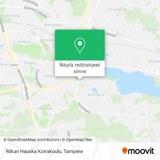 Riikan Hauska Koirakoulu kartta