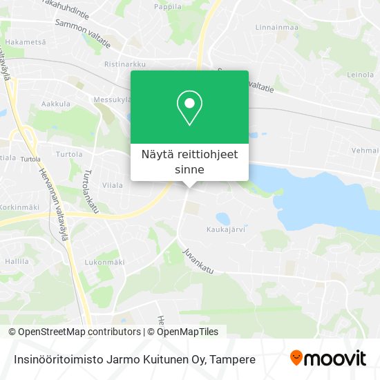 Insinööritoimisto Jarmo Kuitunen Oy kartta