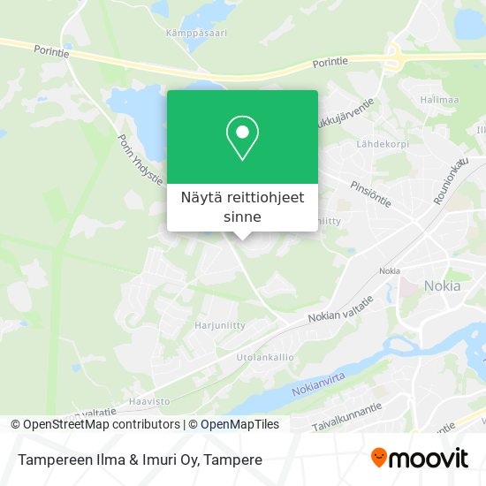 Tampereen Ilma & Imuri Oy kartta