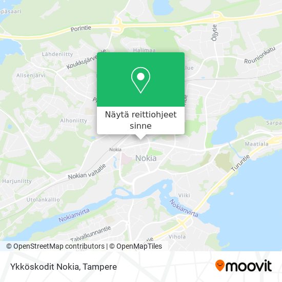 Ykköskodit Nokia kartta