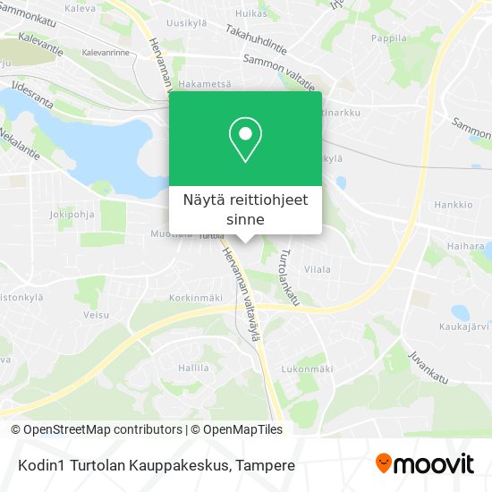 Kodin1 Turtolan Kauppakeskus kartta