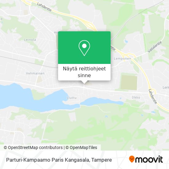 Parturi-Kampaamo Paris Kangasala kartta