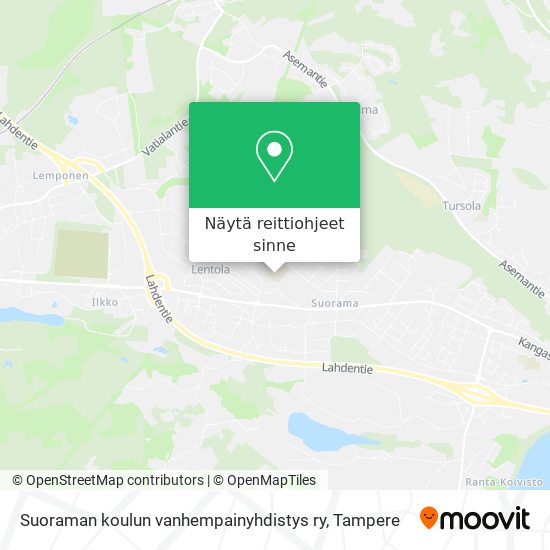 Suoraman koulun vanhempainyhdistys ry kartta