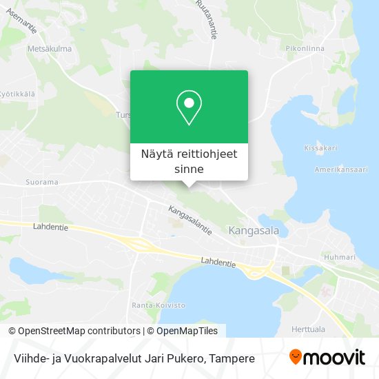 Viihde- ja Vuokrapalvelut Jari Pukero kartta