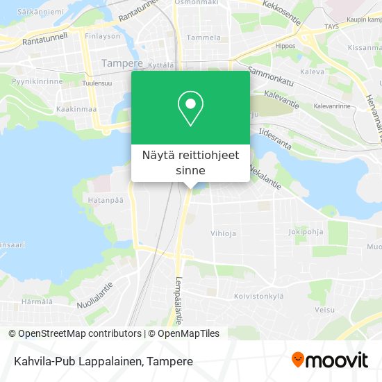 Kahvila-Pub Lappalainen kartta