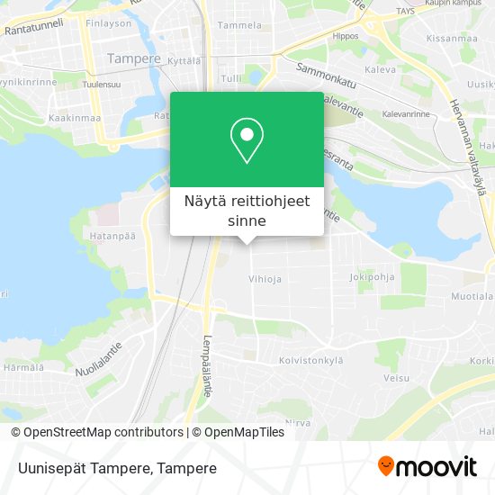 Uunisepät Tampere kartta