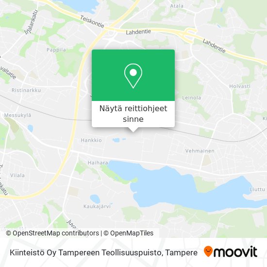 Kiinteistö Oy Tampereen Teollisuuspuisto kartta