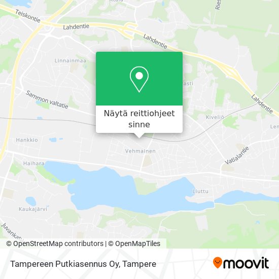 Tampereen Putkiasennus Oy kartta