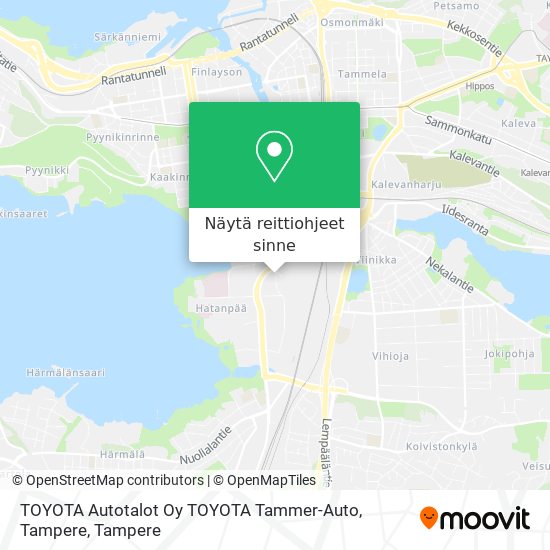 TOYOTA Autotalot Oy TOYOTA Tammer-Auto, Tampere kartta