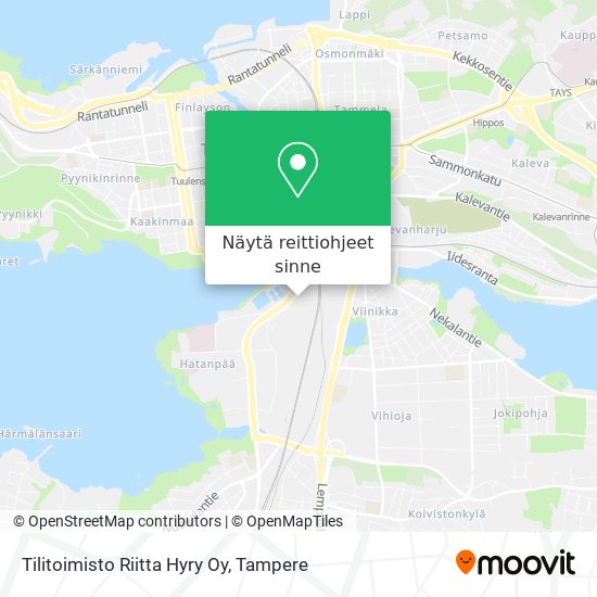 Tilitoimisto Riitta Hyry Oy kartta