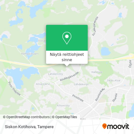 Siskon Kotihoiva kartta