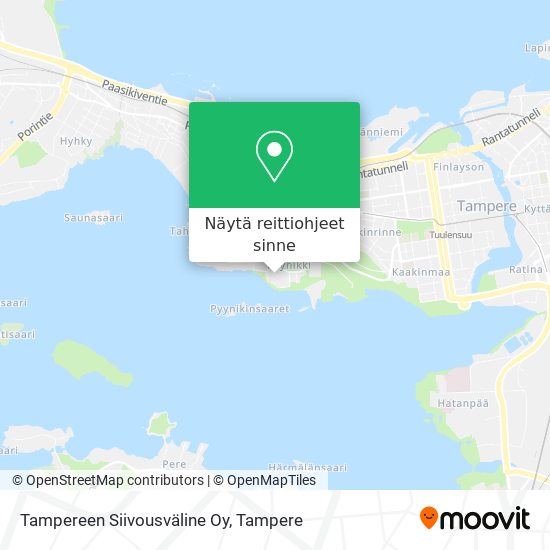 Tampereen Siivousväline Oy kartta