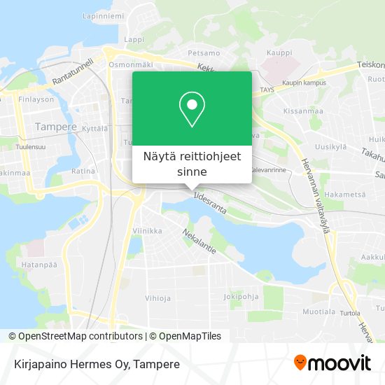 Kirjapaino Hermes Oy kartta