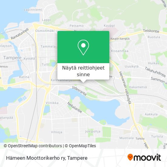 Hämeen Moottorikerho ry kartta