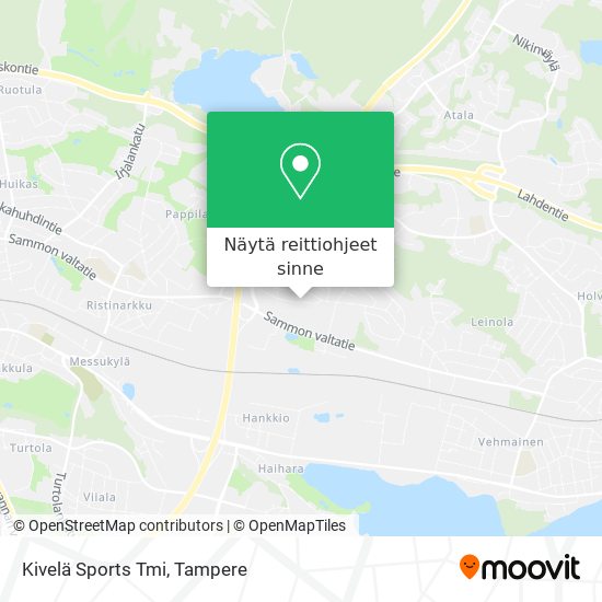 Kivelä Sports Tmi kartta