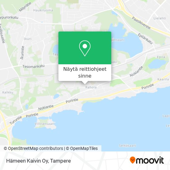 Hämeen Kaivin Oy kartta