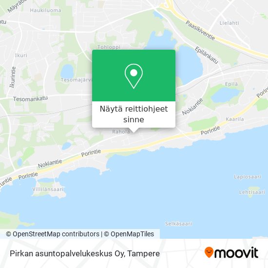 Pirkan asuntopalvelukeskus Oy kartta