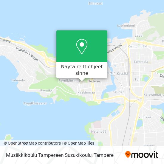 Musiikkikoulu Tampereen Suzukikoulu kartta