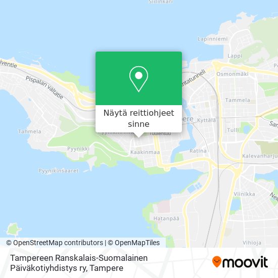 Tampereen Ranskalais-Suomalainen Päiväkotiyhdistys ry kartta