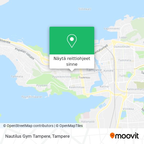 Nautilus Gym Tampere kartta