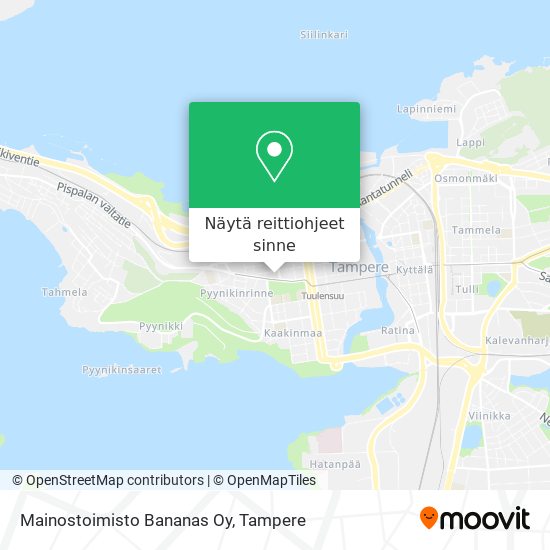 Mainostoimisto Bananas Oy kartta