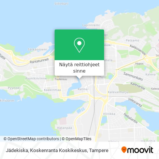 Jädekiska, Koskenranta Koskikeskus kartta