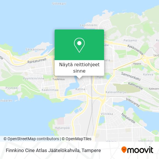 Finnkino Cine Atlas Jäätelökahvila kartta
