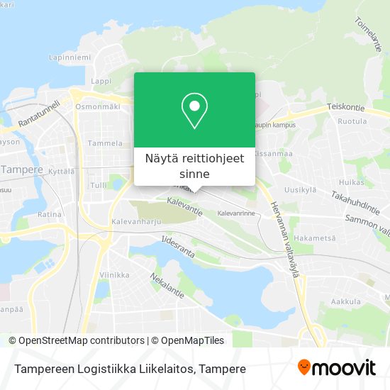 Tampereen Logistiikka Liikelaitos kartta