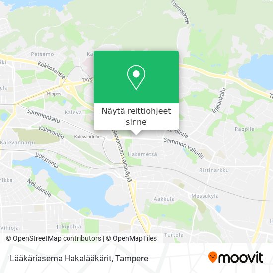 Lääkäriasema Hakalääkärit kartta