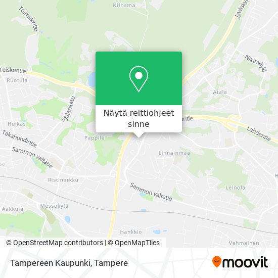 Tampereen Kaupunki kartta