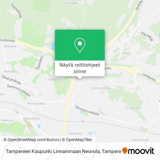 Tampereen Kaupunki Linnainmaan Neuvola kartta