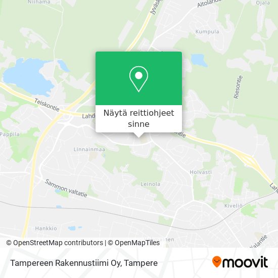 Tampereen Rakennustiimi Oy kartta