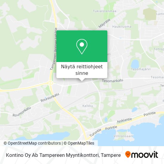 Kontino Oy Ab Tampereen Myyntikonttori kartta