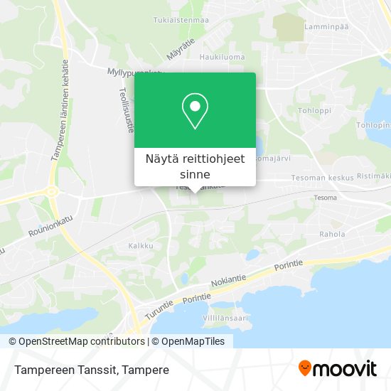 Tampereen Tanssit kartta
