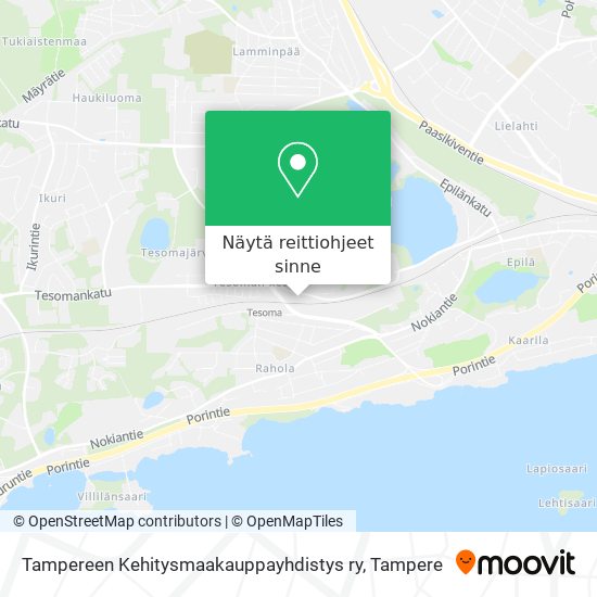 Tampereen Kehitysmaakauppayhdistys ry kartta