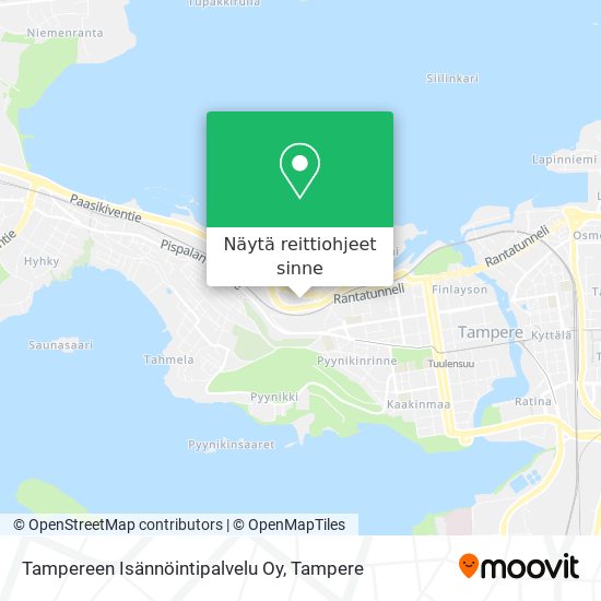 Tampereen Isännöintipalvelu Oy kartta