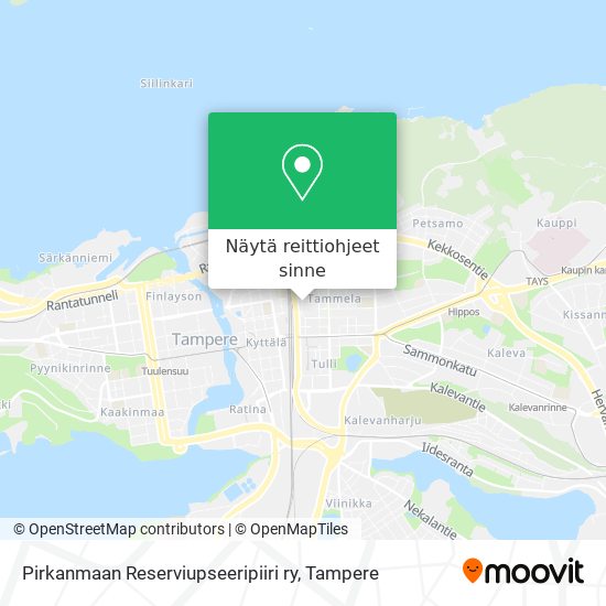 Pirkanmaan Reserviupseeripiiri ry kartta