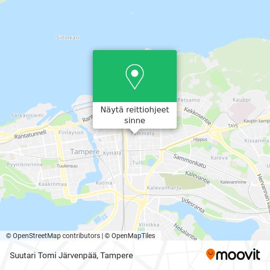 Suutari Tomi Järvenpää kartta