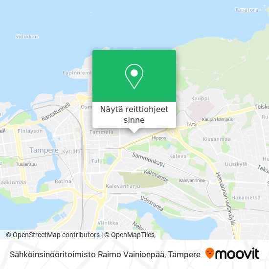 Sähköinsinööritoimisto Raimo Vainionpää kartta