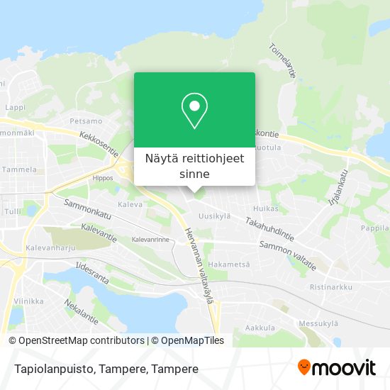Tapiolanpuisto, Tampere kartta