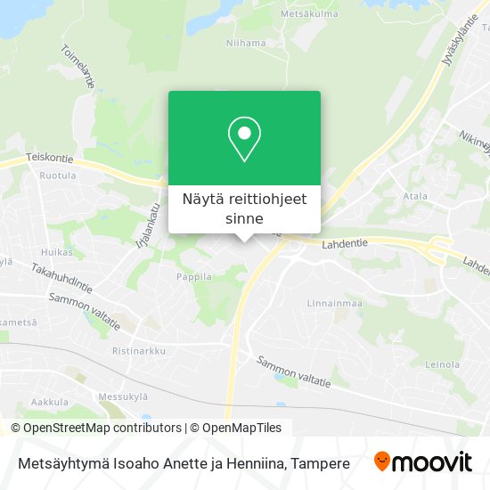Metsäyhtymä Isoaho Anette ja Henniina kartta