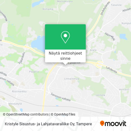 Kristyle Sisustus- ja Lahjatavaraliike Oy kartta