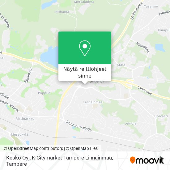 Kesko Oyj, K-Citymarket Tampere Linnainmaa kartta