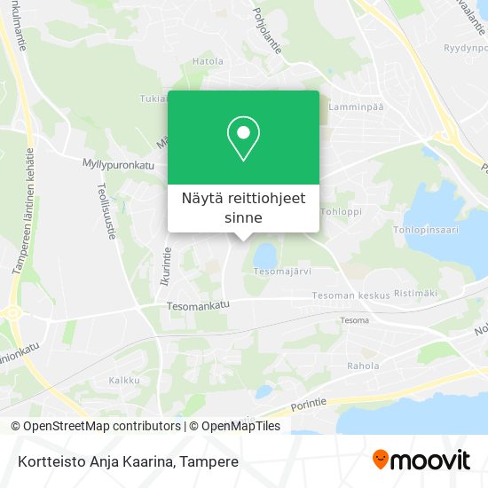 Kortteisto Anja Kaarina kartta
